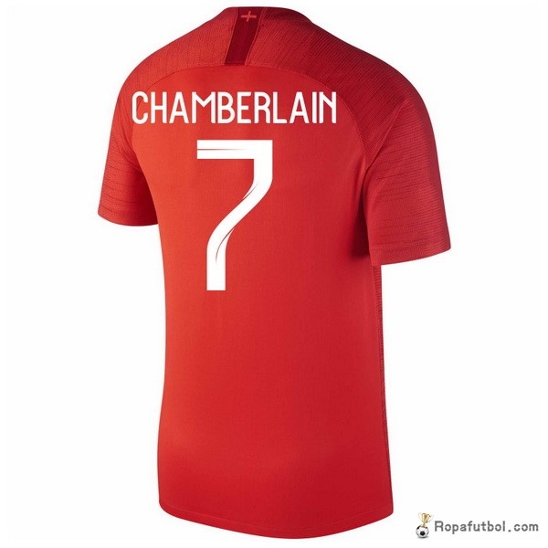 Camiseta Inglaterra Replica Segunda Ropa Chamberlain 2018 Rojo